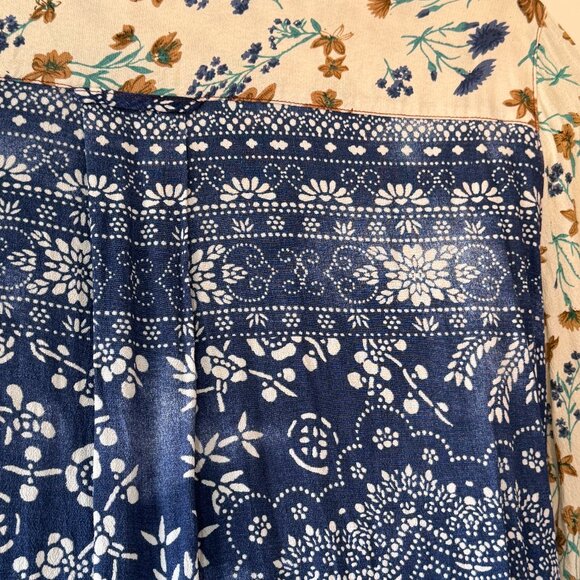 John Mark Patchwork Print Tunic Button Front Shirt Multicolor Women Plus Size 1X - Picture 12 of 12